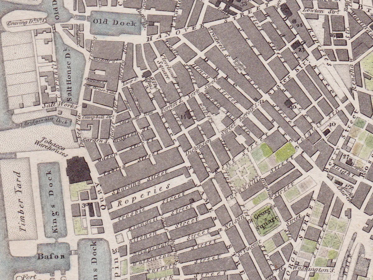 Extract of map 1807: Roper & Cole